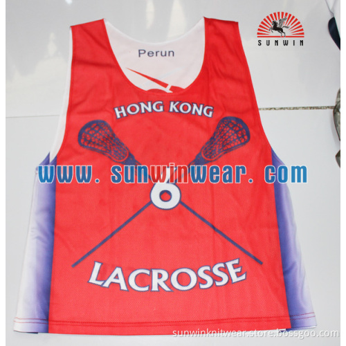 Mens dry fit reversible wholesale sublimation lacrosse jerseys